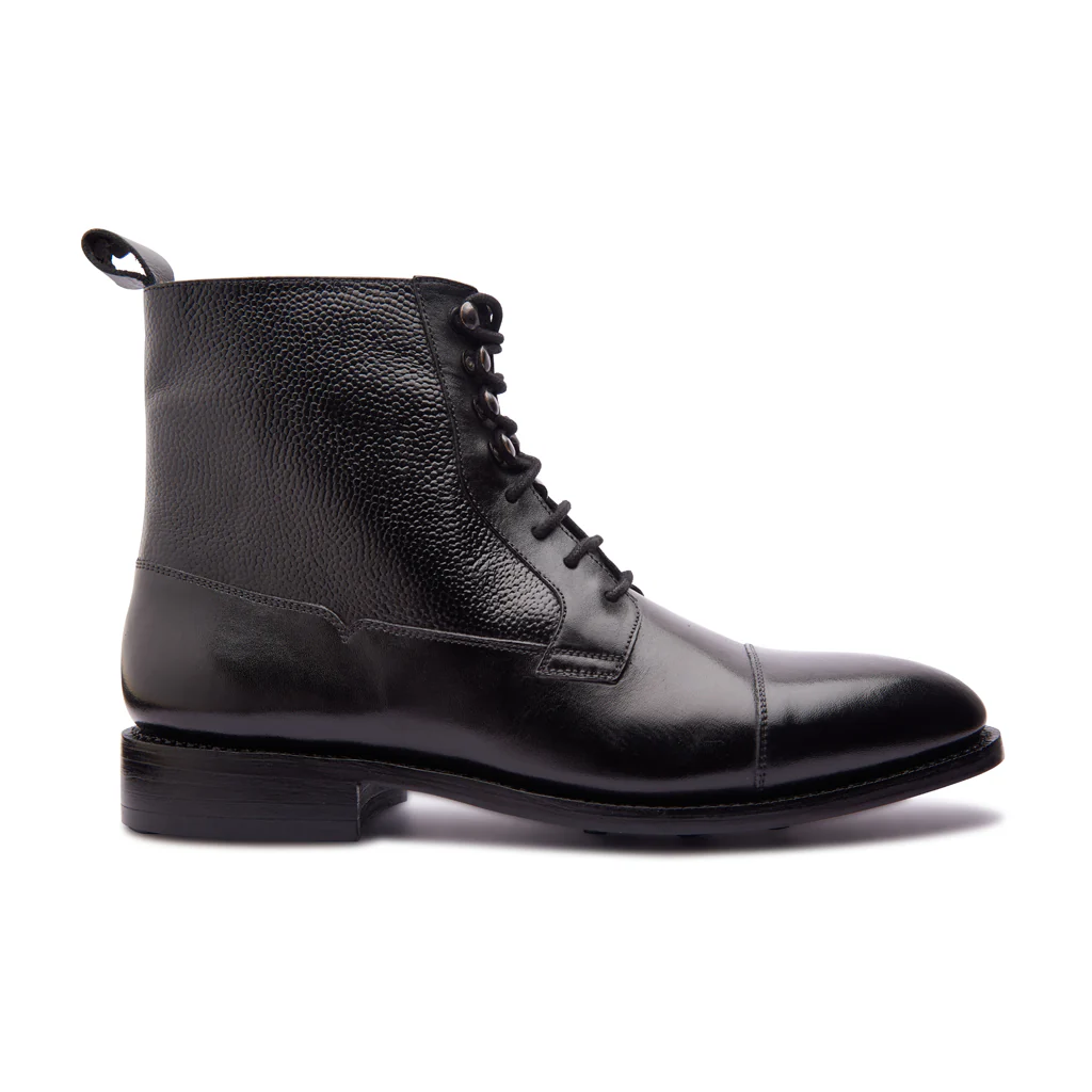 FULBERT, CAPTOE DERBY BOOT - BLACK | HAND WELTED CLASSICS COLLECTION